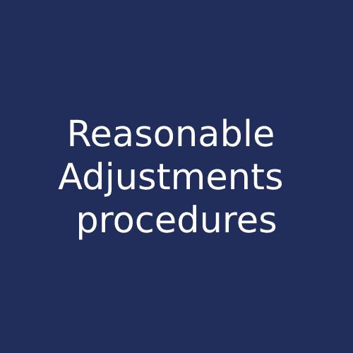 Reasonable Adjustments procedures